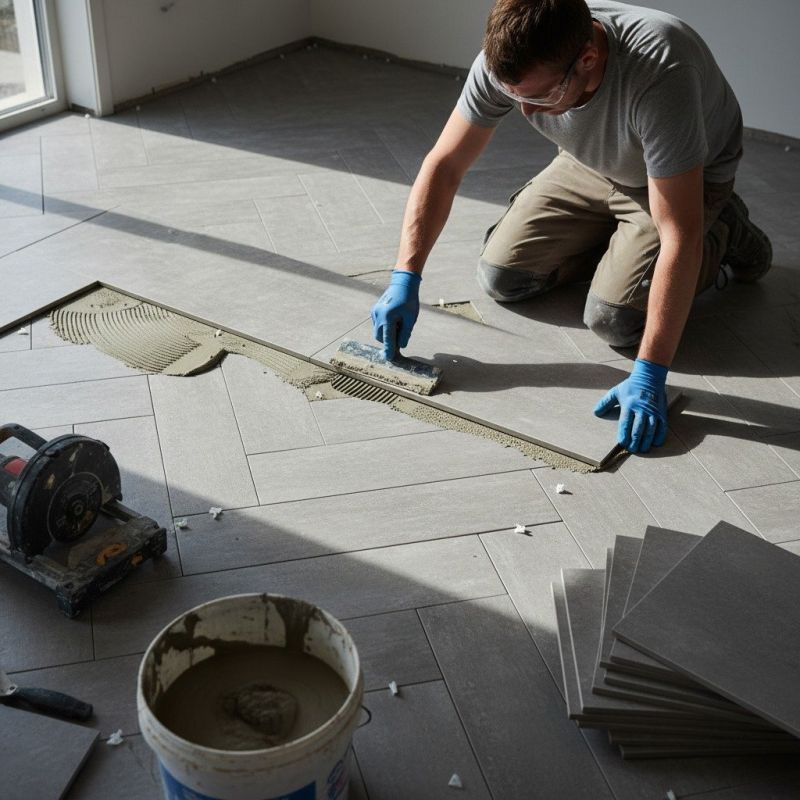 Slate Tile Floor Installation in Annapolis, MD