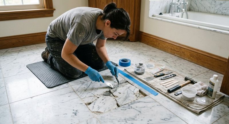 Terrazzo Tile Repair in Olathe, KS